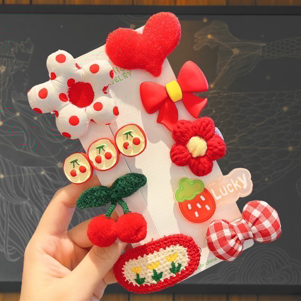 Cute Headdress Girl Hairpins Childrens Plush Hair Clip For Autumn And Winter Baby Hair Accessory Hi 2
