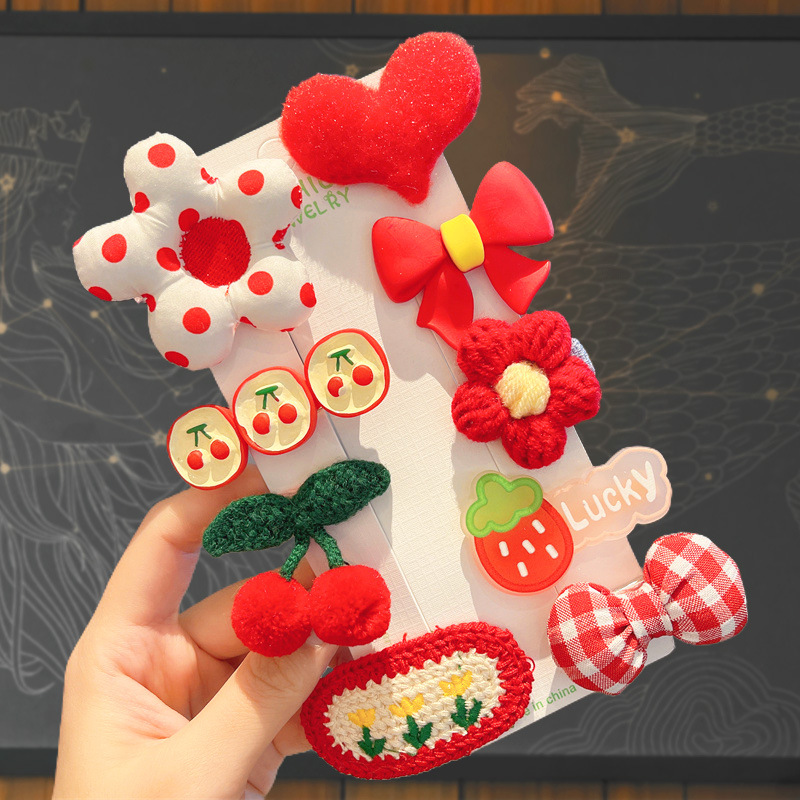 Cute Headdress Girl Hairpins Childrens Plush Hair Clip For Autumn And Winter Baby Hair Accessory Hi 2