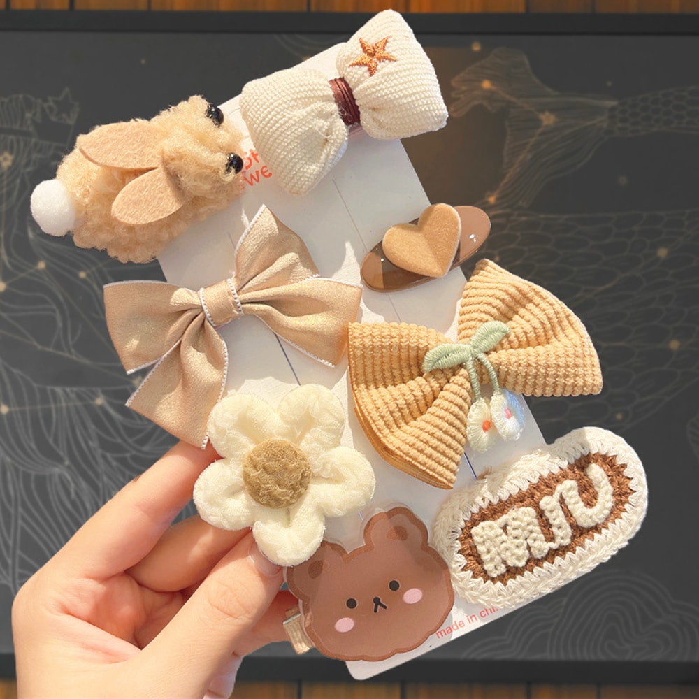 Cute Headdress Girl Hairpins Childrens Plush Hair Clip For Autumn And Winter Baby Hair Accessory Hi 4