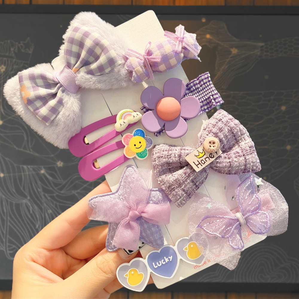Cute Headdress Girl Hairpins Childrens Plush Hair Clip For Autumn And Winter Baby Hair Accessory Hi 6