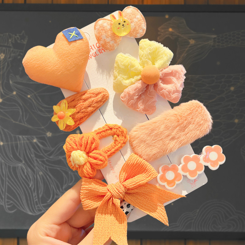 Cute Headdress Girl Hairpins Childrens Plush Hair Clip For Autumn And Winter Baby Hair Accessory Hi 8