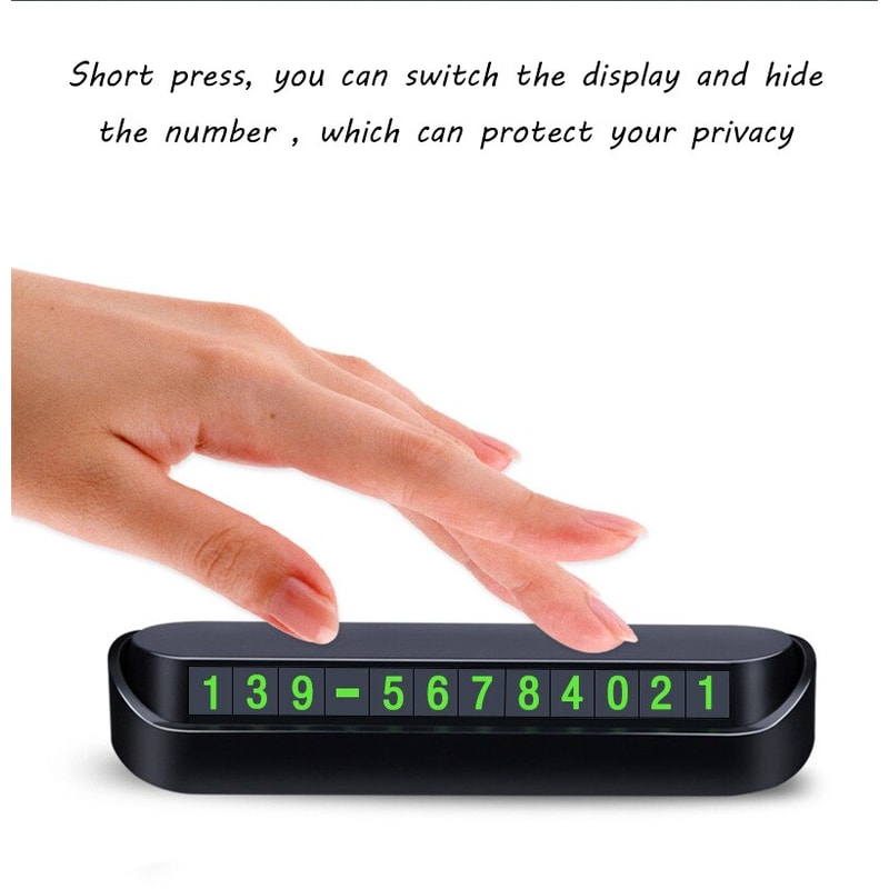 Plate Telephone Number Car Park, Car Temporary Parking Card, Phone Number Card, Automobile Accessories
