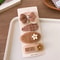 Baby Hair Drop Clips Korea Fashion, Coffee Warm Color Wool Knit Hairpins, Kid Girls Cotton BB Hair Clamp Barrettes