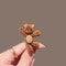 Sweet Cartoon Bear Hairpin Cute Flocking Metal Hair Clip Side Barrette Fashion Hair Accessories For 4