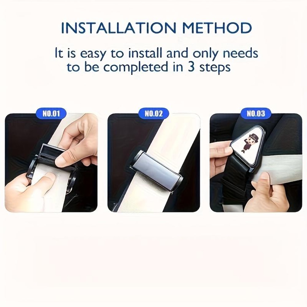 Universal Car Baby Safety Seat Strap Adjuster Children Kid Car Safety Belt Seat Belt Correction Tap 4