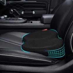 multi-use memory foam car seat cushion, back support pad for lumbar pain relief, driver's car cushion