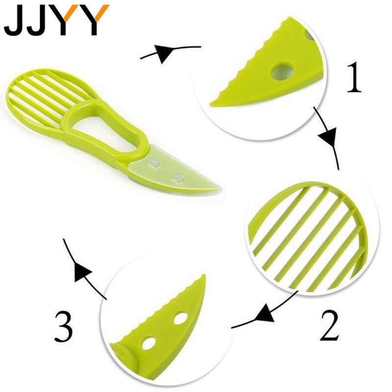 Plastic Knife Avocado Slicer, Shea Corer Cutter, Fruit Peeler, Pulp Separator Kitchen Vegetable Tool