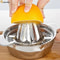 Stainless Steel Portable Lemon Orange Manual Fruit Juicer, Citrus Raw Hand Pressed Juice Maker