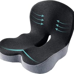 lumbar support pillow for car seat, office cushion, memory foam waist pillow for back pain relief