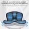 Lumbar Support Pillow for Car Seat, Office Cushion, Memory Foam Waist Pillow for Back Pain Relief