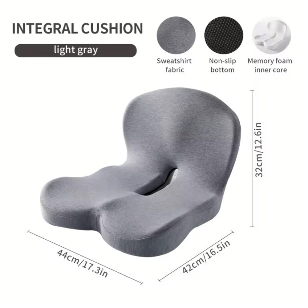 Lumbar Support Pillow for Car Seat, Office Cushion, Memory Foam Waist Pillow for Back Pain Relief