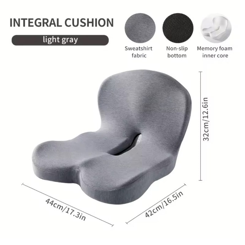 Lumbar Support Pillow for Car Seat, Office Cushion, Memory Foam Waist Pillow for Back Pain Relief