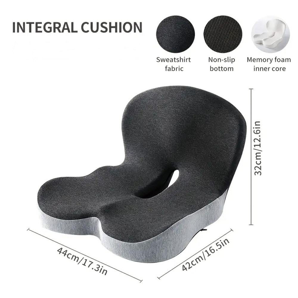 Lumbar Support Pillow for Car Seat, Office Cushion, Memory Foam Waist Pillow for Back Pain Relief