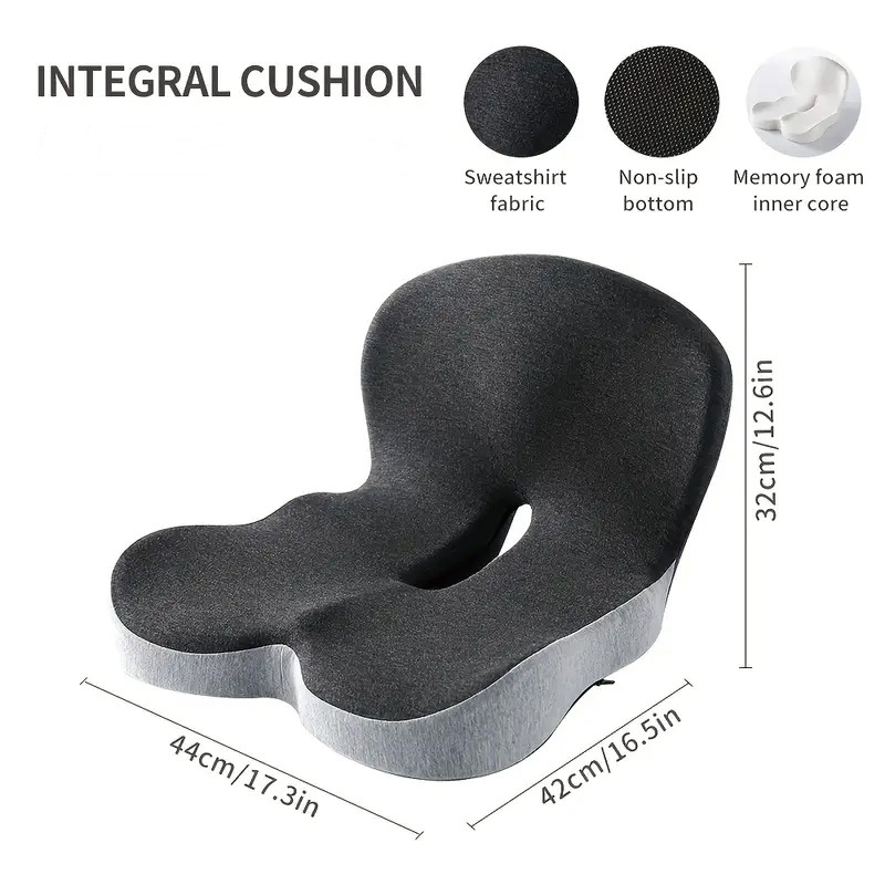 Lumbar Support Pillow for Car Seat, Office Cushion, Memory Foam Waist Pillow for Back Pain Relief