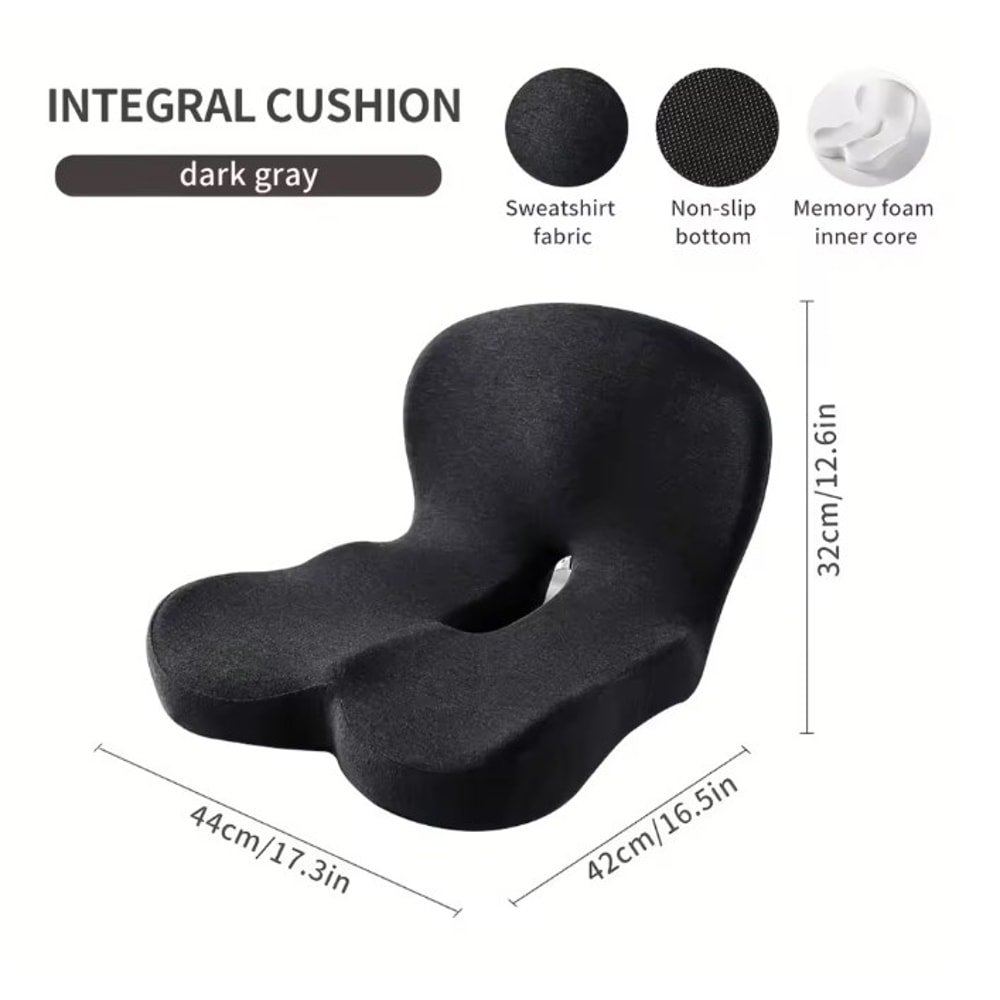 Lumbar Support Pillow for Car Seat, Office Cushion, Memory Foam Waist Pillow for Back Pain Relief