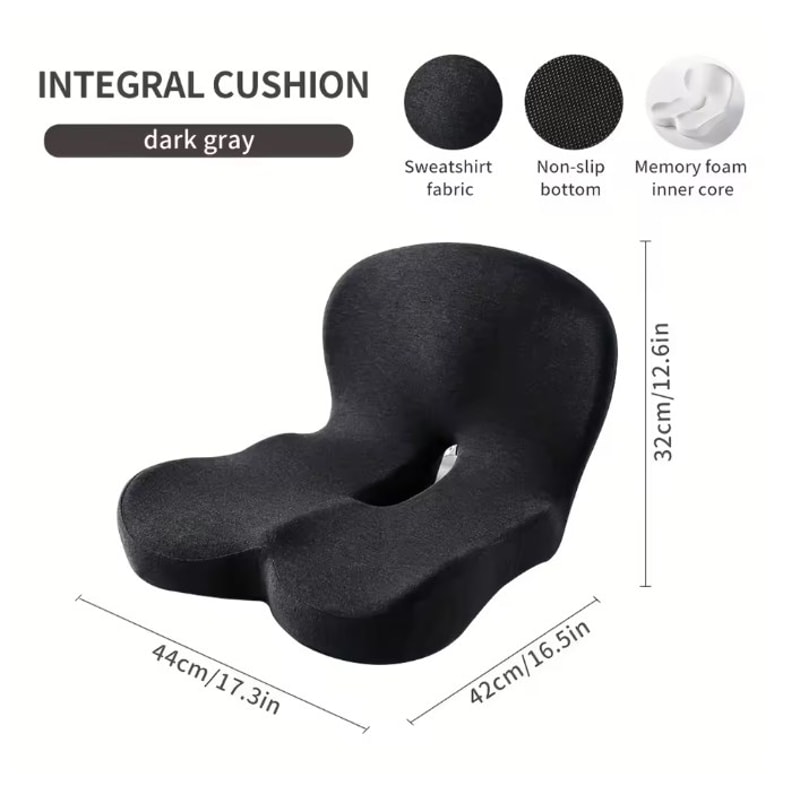 Lumbar Support Pillow for Car Seat, Office Cushion, Memory Foam Waist Pillow for Back Pain Relief