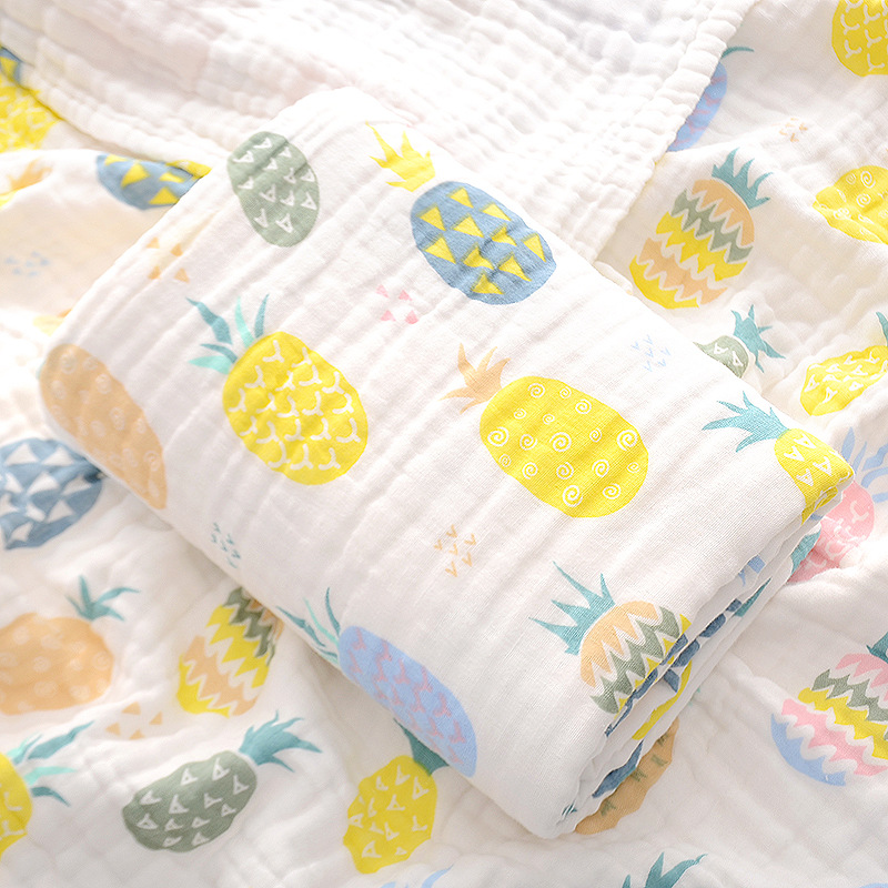 4 Layers Gauze Washcloth, Infant Swaddle, Cotton Baby Bath Towel for Boys and Girls