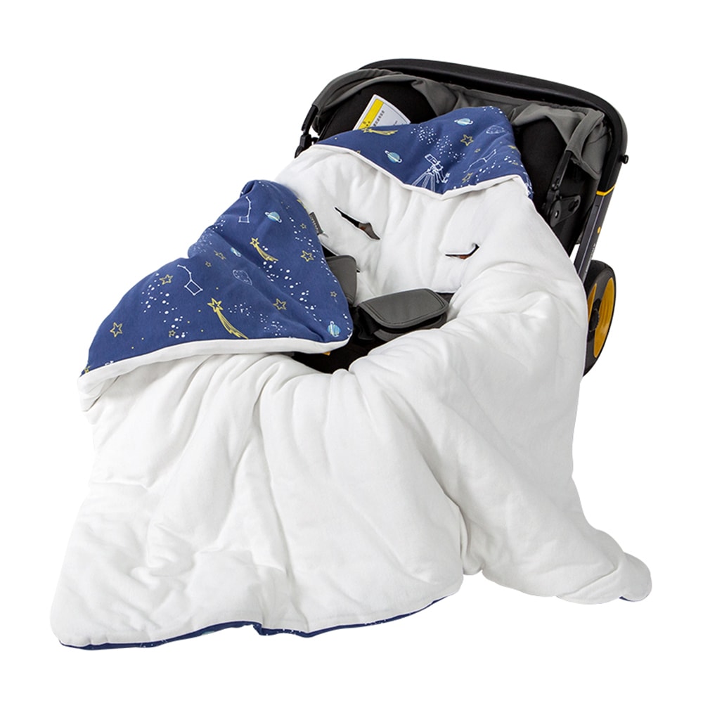 Windproof Hooded Baby Wrap Blanket for the Newborn, Autumn Warm Envelope for Infant Car Seat Discharge