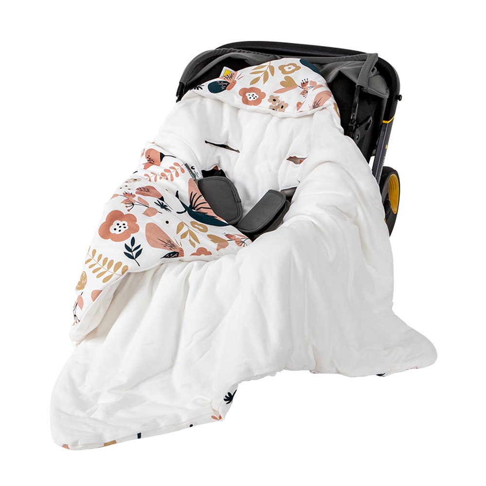 Windproof Hooded Baby Wrap Blanket for the Newborn, Autumn Warm Envelope for Infant Car Seat Discharge