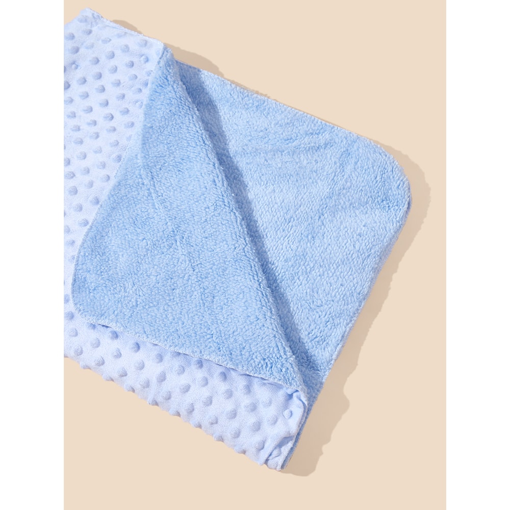 Super Soft Kids Swaddle Blanket Minky Baby Blanket Solid Color Crystal Velvet Bean Double Layer Qui 6