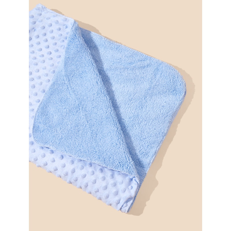 Super Soft Kids Swaddle Blanket Minky Baby Blanket Solid Color Crystal Velvet Bean Double Layer Qui 6