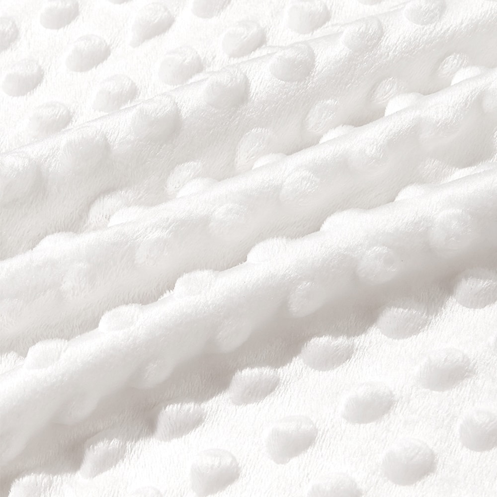 Super Soft Kids Swaddle Blanket Minky Baby Blanket Solid Color Crystal Velvet Bean Double Layer Qui 5