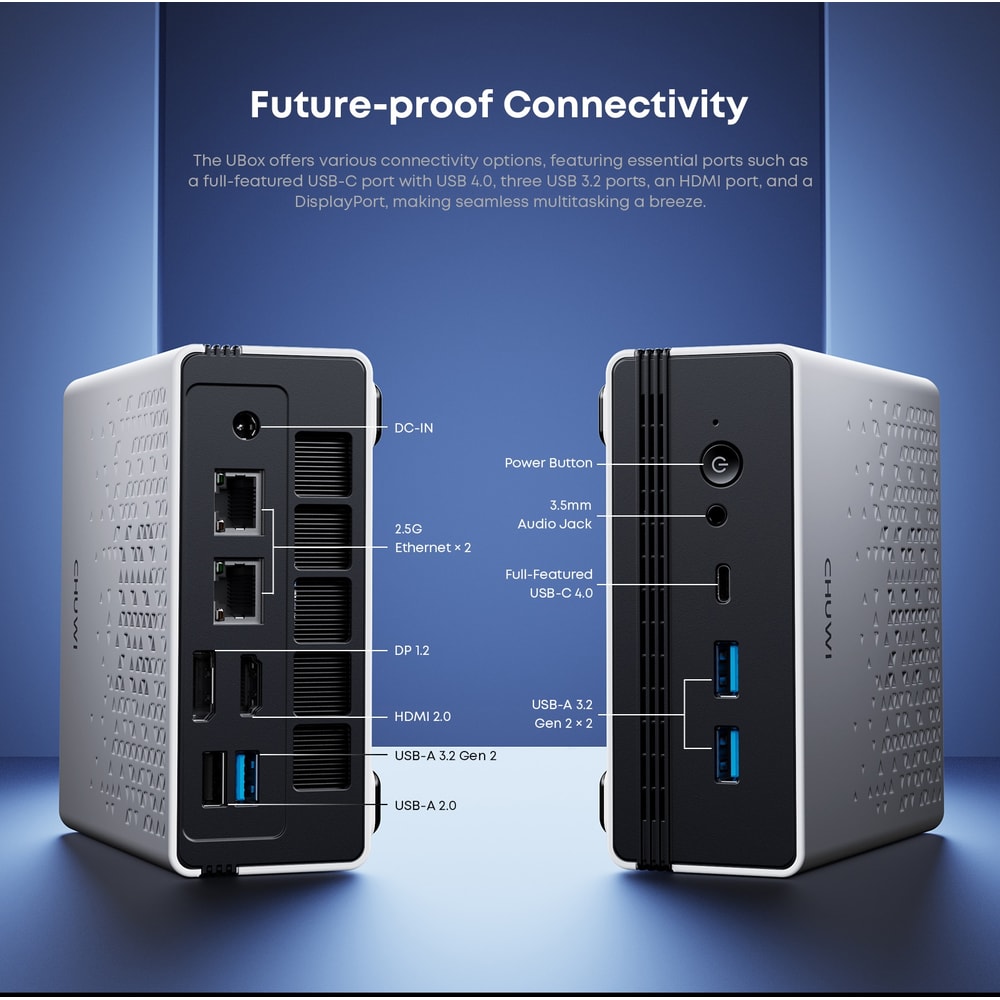 UBox Mini PC Ryzen Windows 11 Desktop Computer 5