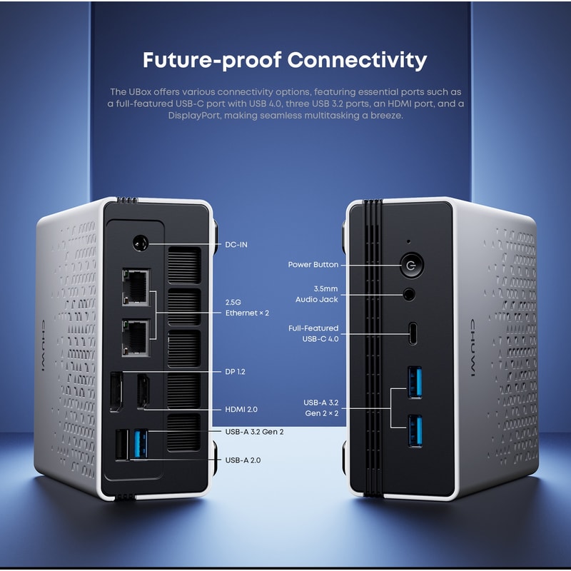 UBox Mini PC Ryzen Windows 11 Desktop Computer 5