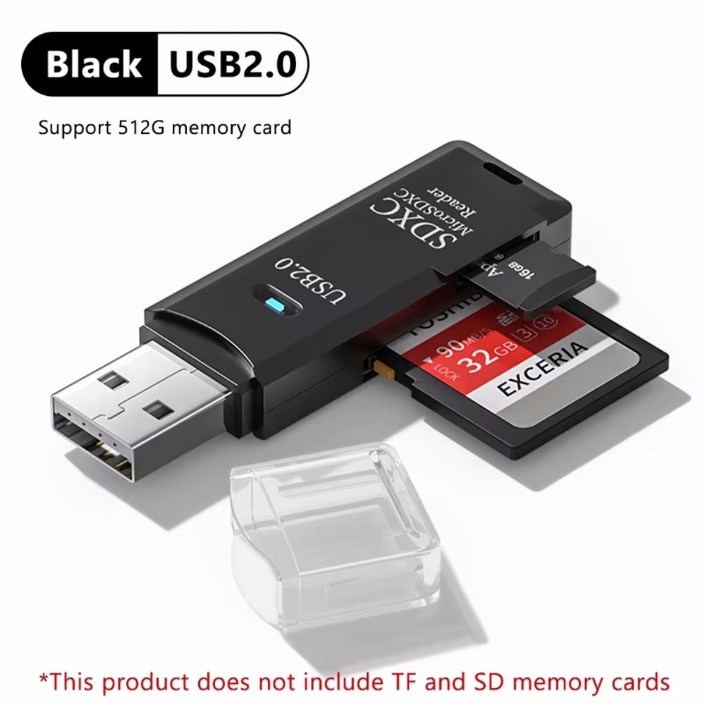 USB Card Reader Highspeed TF SD Card Reader For Computer Camera Tablet And Car Mounted Devices 7