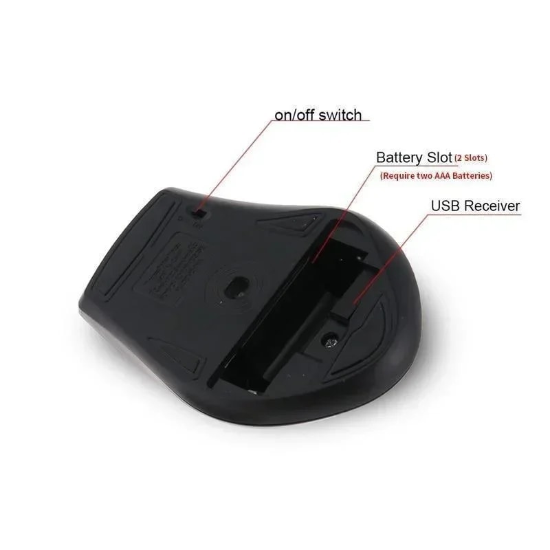 Wireless Gaming Mouse for Computer, USB Receiver Mouse, Laptop Accessories for Gamers