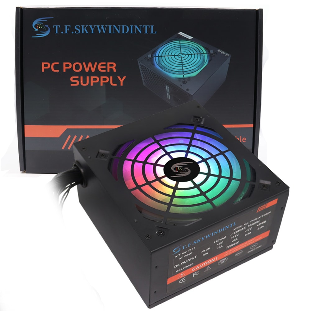Computer Power Supply, ATX PSU for PC Gamers and Office