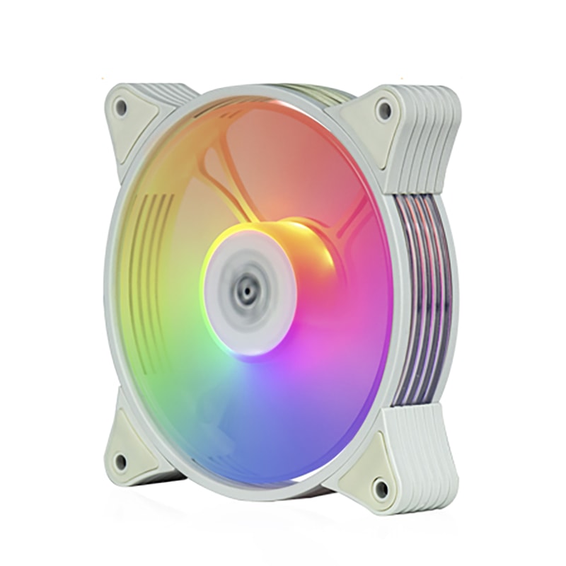 White PC Cooling Fan Adjustable RGB Led Mute Ventilador RGB Fans With Speed Control 5