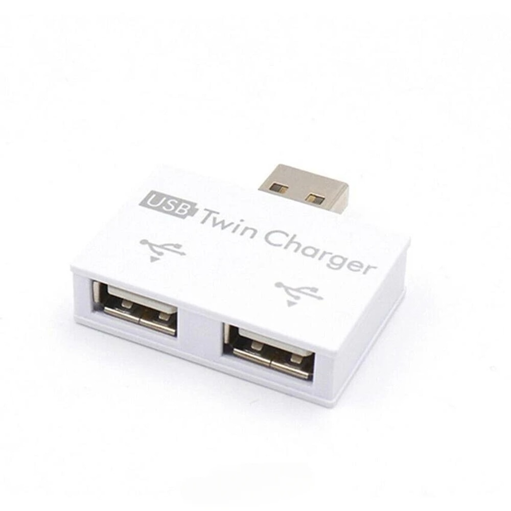 USB Hub Adapter Converter For Phone Laptop PC 1 Male To 2 Port Female Splitter 7