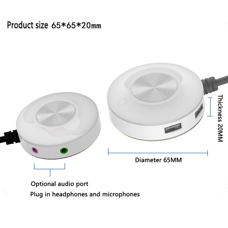 RGB Computer Desktop Switch Button 6Color With Dual USB Audio And Adhesive Start Button 3