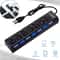 7 Ports USB Hub With Switch USB Multi USB Splitter Power Adapter For PC Laptops Accessories 1