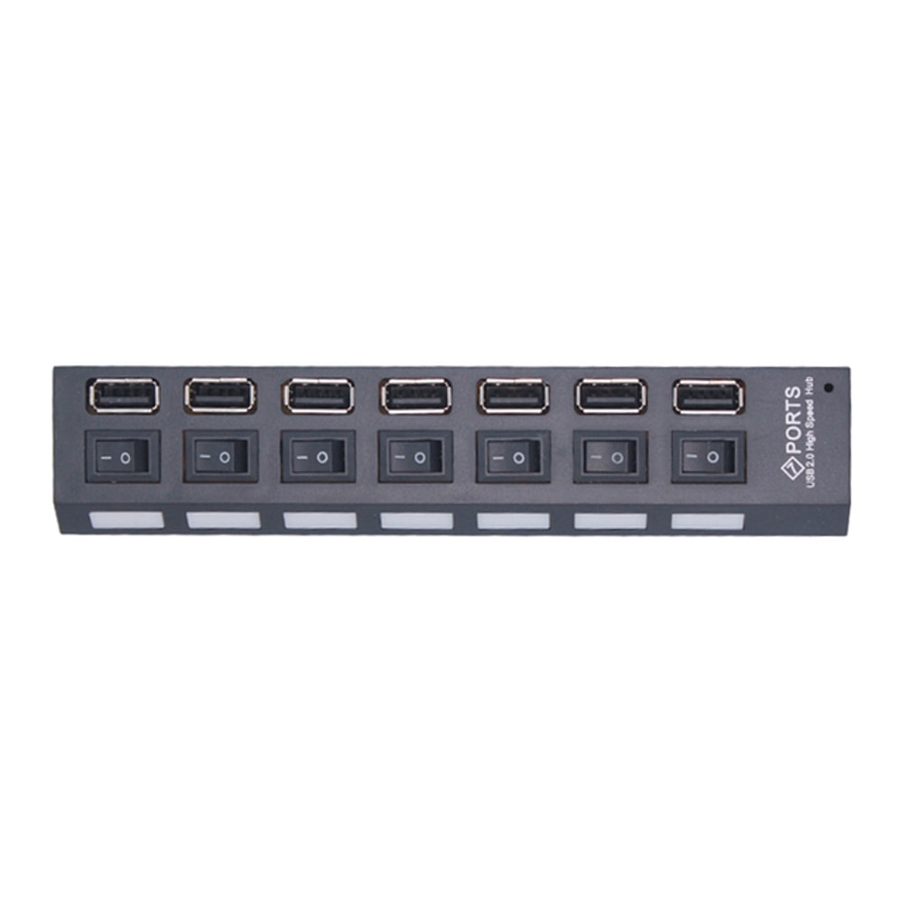 7 Ports USB Hub With Switch USB Multi USB Splitter Power Adapter For PC Laptops Accessories 4