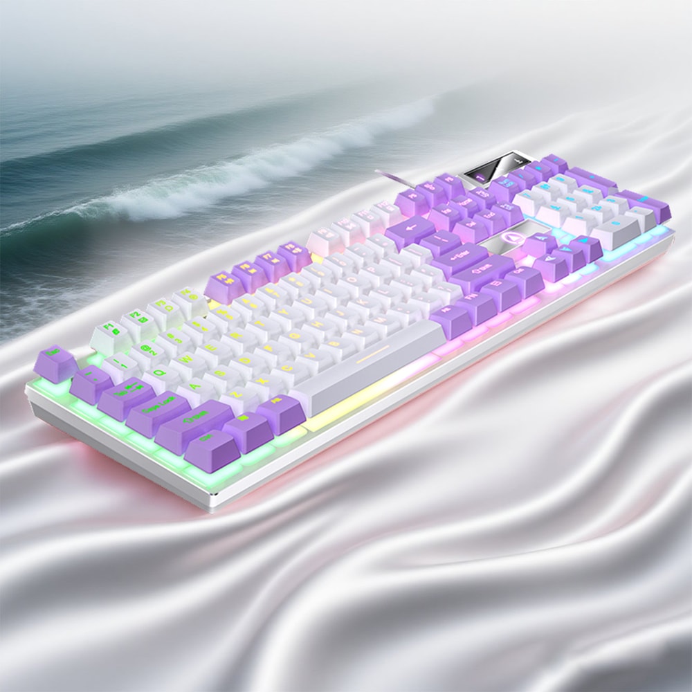 Low Profile Wired Gaming Keyboard for PC, Laptop, and Desktops