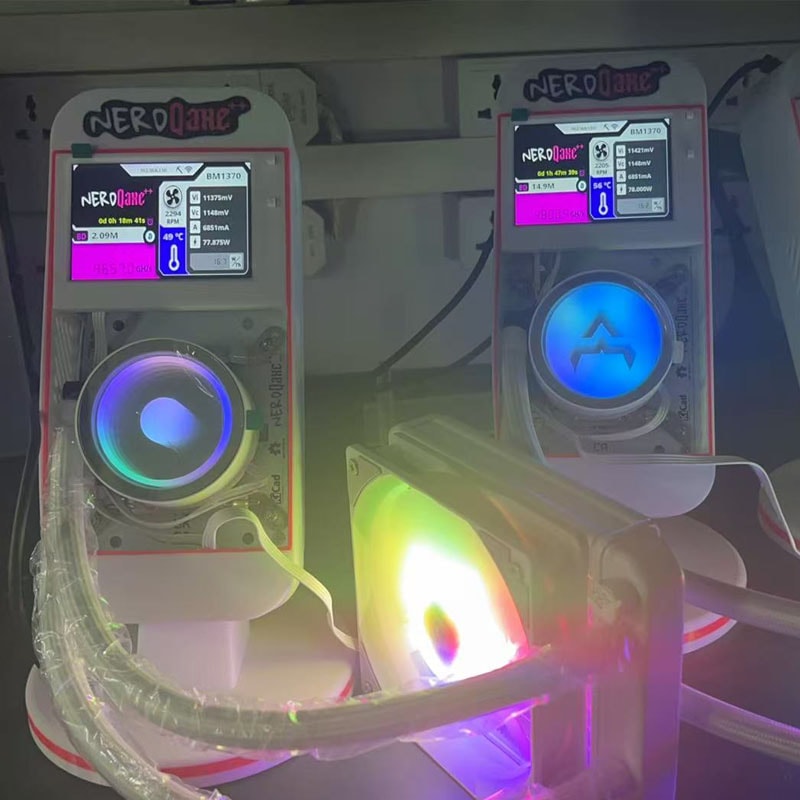 New Bitaxe Nerd Qaxe Water Cooling 48ths Computing Power Bitcoin Miner White 2