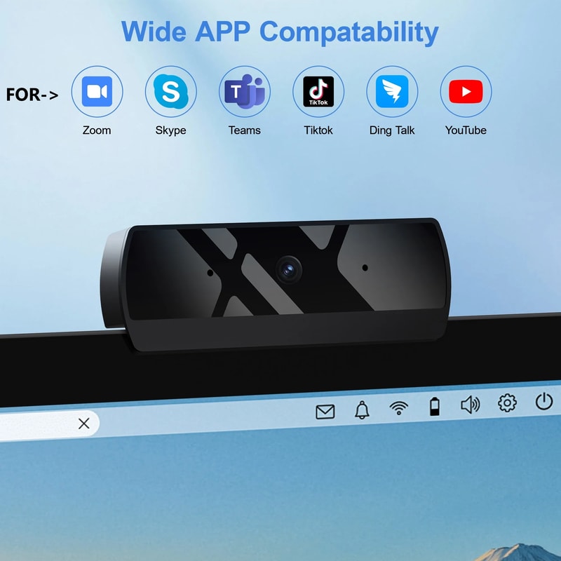 USB Web Camera With Microphone HD 1080P Autofocus Camera For PC Laptop Live Streaming Video Calls 4