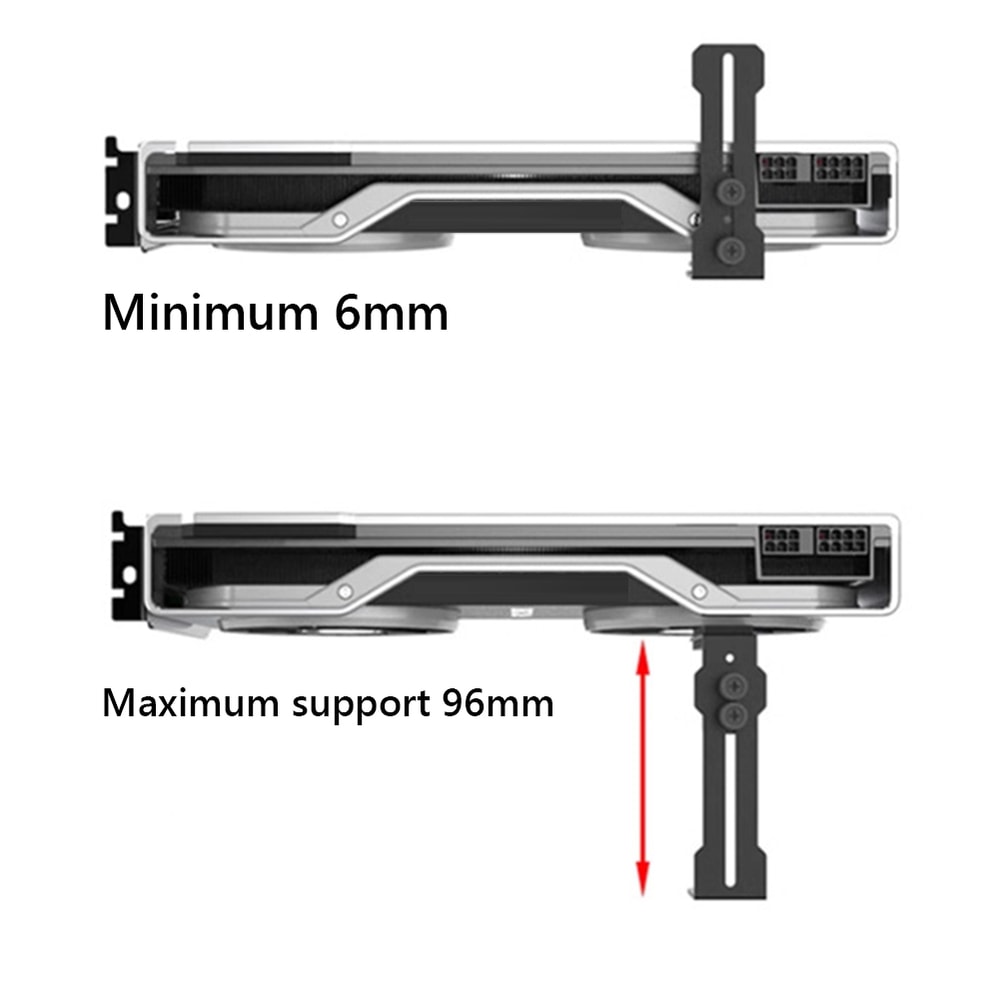 Stainless Steel Video Card Support Bracket for Fan Position, Computer Graphics Card