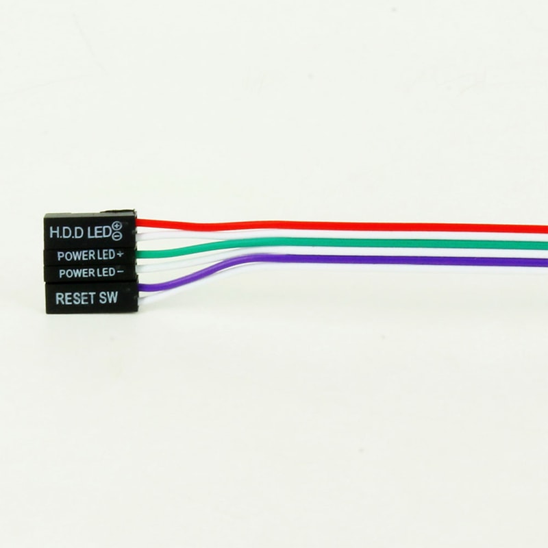 LED Chassic Switch Line, Computer Host Switch Restart Power Supply Cable for Desktop Motherboard
