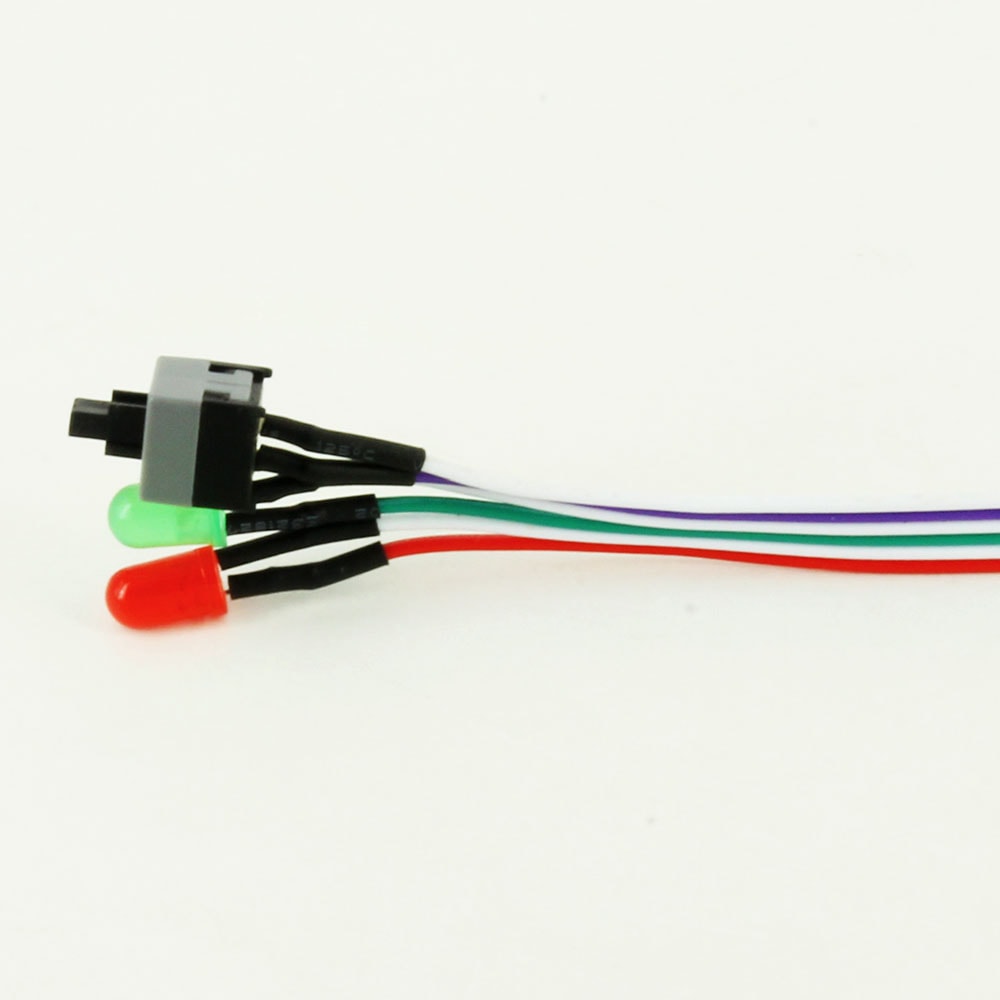 LED Chassic Switch Line, Computer Host Switch Restart Power Supply Cable for Desktop Motherboard