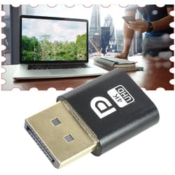 4k displayport virtual display headless emulator, dummy plug adapter for video cards