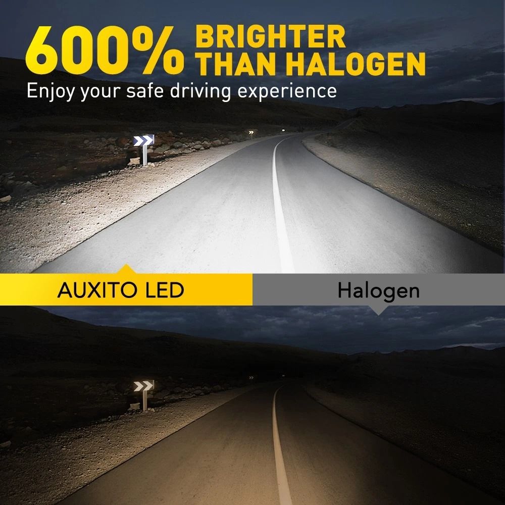 Super Bright LED Headlight Bulb Kit White Easy Plug And Play Installation High Power Bulbs 4