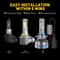 High Beam LED Headlight Bulbs Kit Super Bright White Light Energyefficient Long Life Simple Install 2