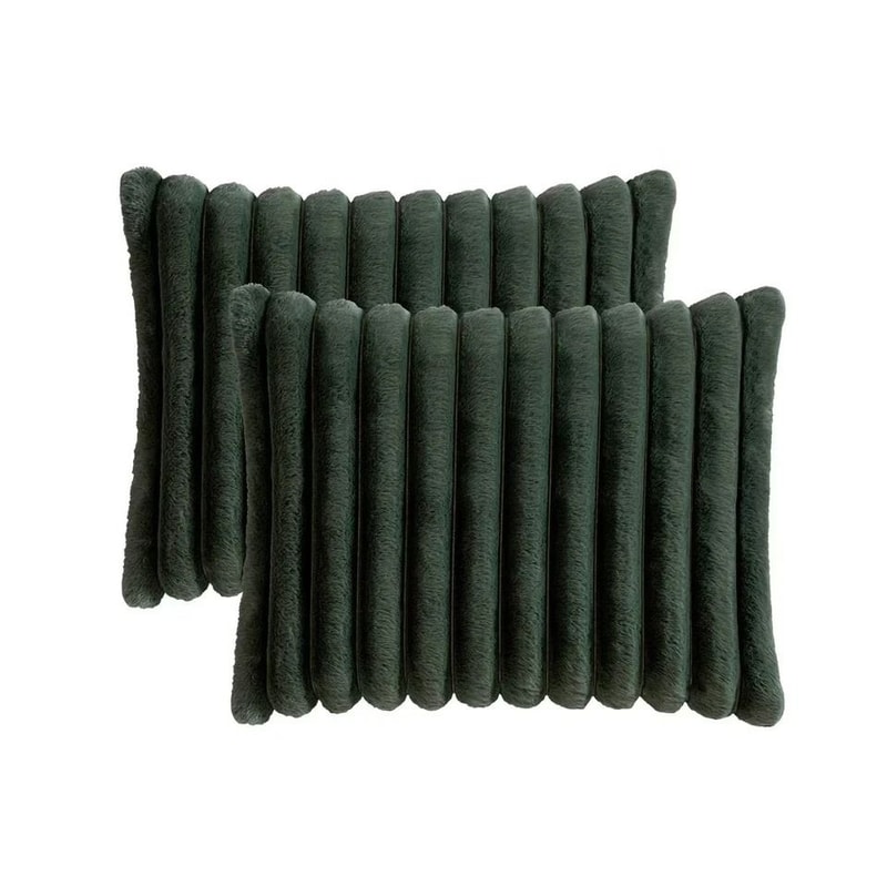 BedRoom King Comforter Set Green Faux Fur Machine Washable Bedding 1