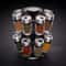 Spice Rack Carousel Premium Stainless Steel Lids Smooth Rotating Action Freestanding Herb And Spice 2