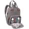 Diaper Bag Gray Functional And GenderNeutral Spacious Storage With Bottle Pockets Includes Changin 6