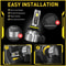 LED Headlight Bulbs Kit Super Bright White Light Energy Efficient Easy Install High Beam Waterproof 4