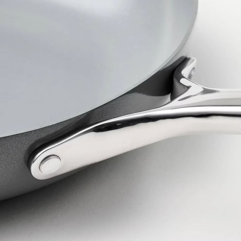 Dark Gray Nonstick Ceramic Coated Aluminum Frypan With Cover Dishwasher Safe Oven Safe Induction An 1